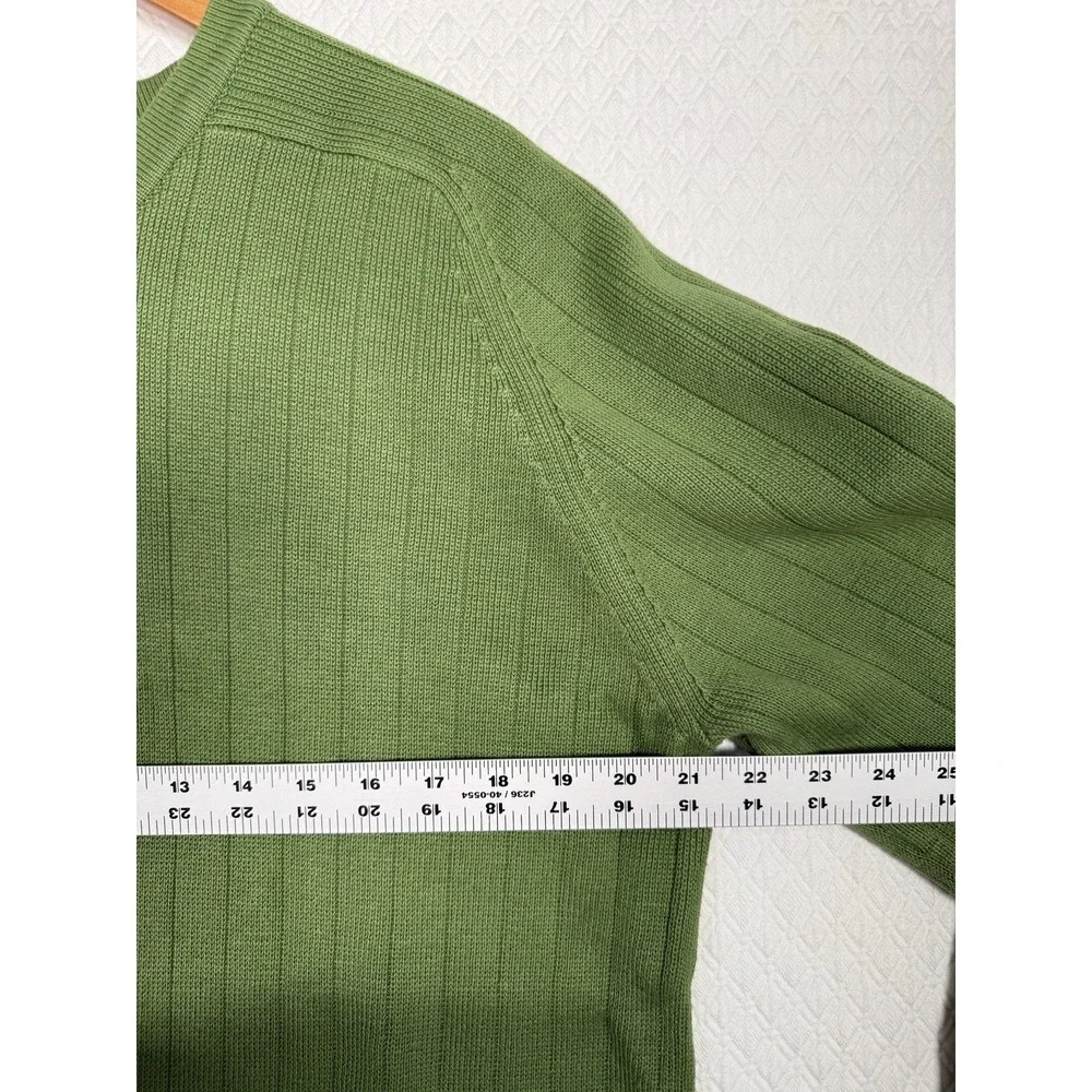 Vintage Abercrombie & Fitch A92 Muscle Sweater Men's Large Green Long Sleeve Y2K
